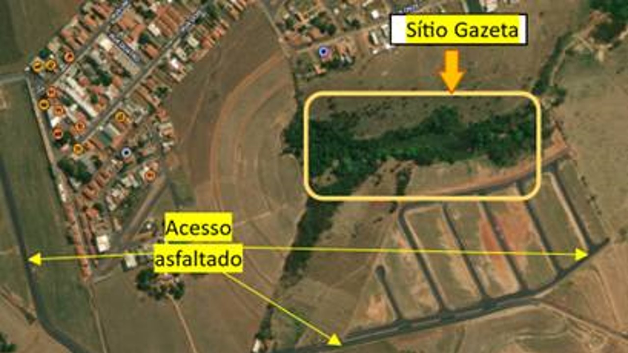 Acesso ao Sitio Gazeta asfaltado