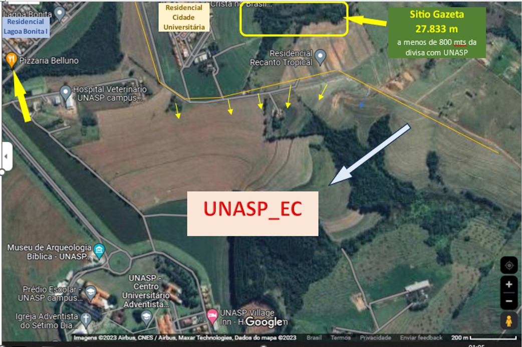 Proximidade do UNASP-EC